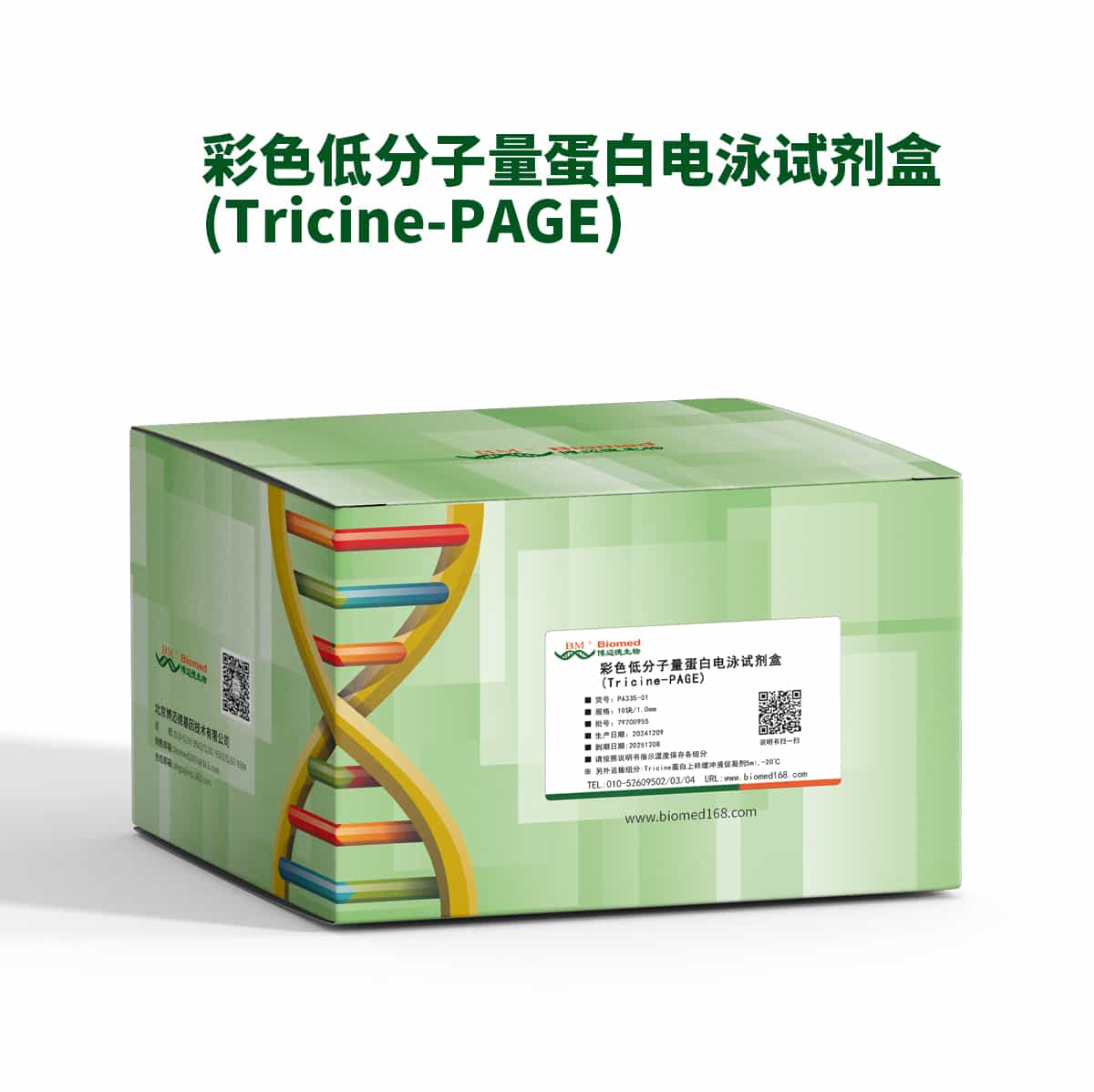 彩色低分子量蛋白电泳试剂盒(Tricine-PAGE)